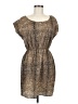 Soprano Animal Print Brown Cocktail Dress Size M - photo 1
