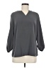 Lands' End 100% Polyester Gray 3/4 Sleeve Blouse Size 10 - photo 1