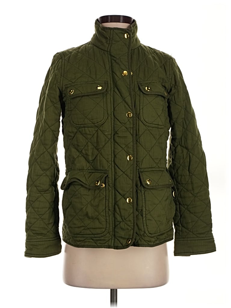 Pre-owned Jcrew Jacket In Green