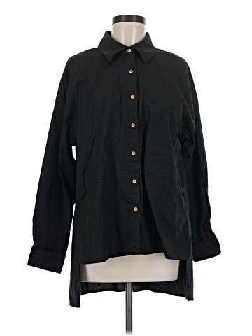 Attitudes by Renee Long Sleeve Button-Down Shirt (view 1)