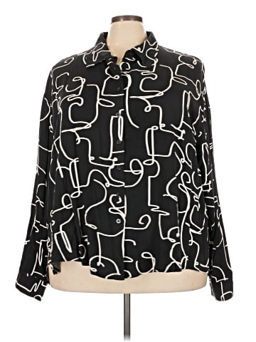ELOQUII Long Sleeve Blouse (view 1)