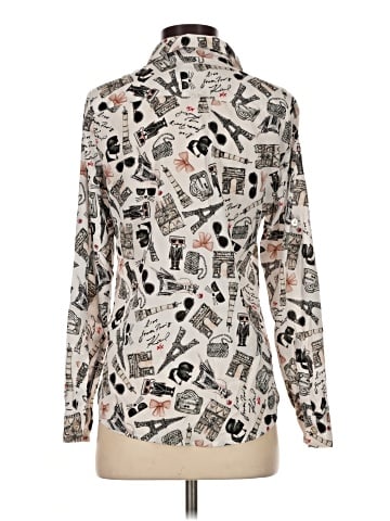 Karl Lagerfeld Paris Long Sleeve Blouse (view 2)