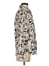 Karl Lagerfeld Paris 100% Polyester Print Silver Long Sleeve Blouse Size XS - photo 4