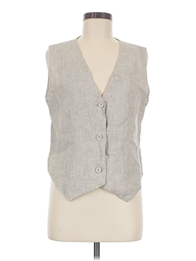 Pre-owned Quince Vest In Gray