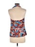 Karen Millen 100% Polyester Blue Sleeveless Blouse Size Lg (4) - photo 2