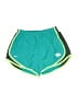 Nike 100% Polyester Color Block Green Athletic Shorts Size M - photo 1