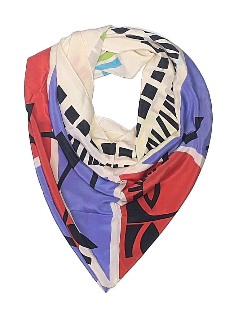 Pre-owned Echo Silk Scarf In Ivory