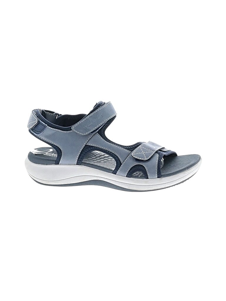 Pre-owned Clarks Sandals In Blue