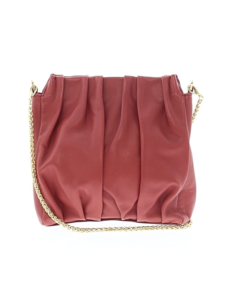 Pre-owned Elleme Leather Crossbody Bag In Burgundy