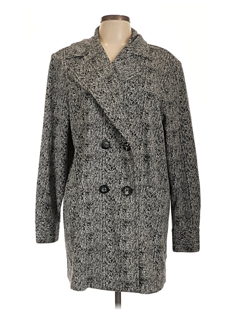 Pre-owned Cabi Coat In Gray