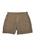 SPANX Solid Brown Khaki Shorts Size S - photo 1