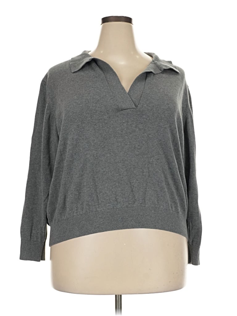 Pre-owned Pact Pullover Sweater In Gray