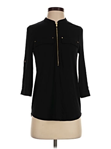 Calvin Klein 3/4 Sleeve Button-Down Shirt (view 1)