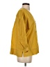Everlane Yellow 3/4 Sleeve Button-Down Shirt Size 0 - photo 4