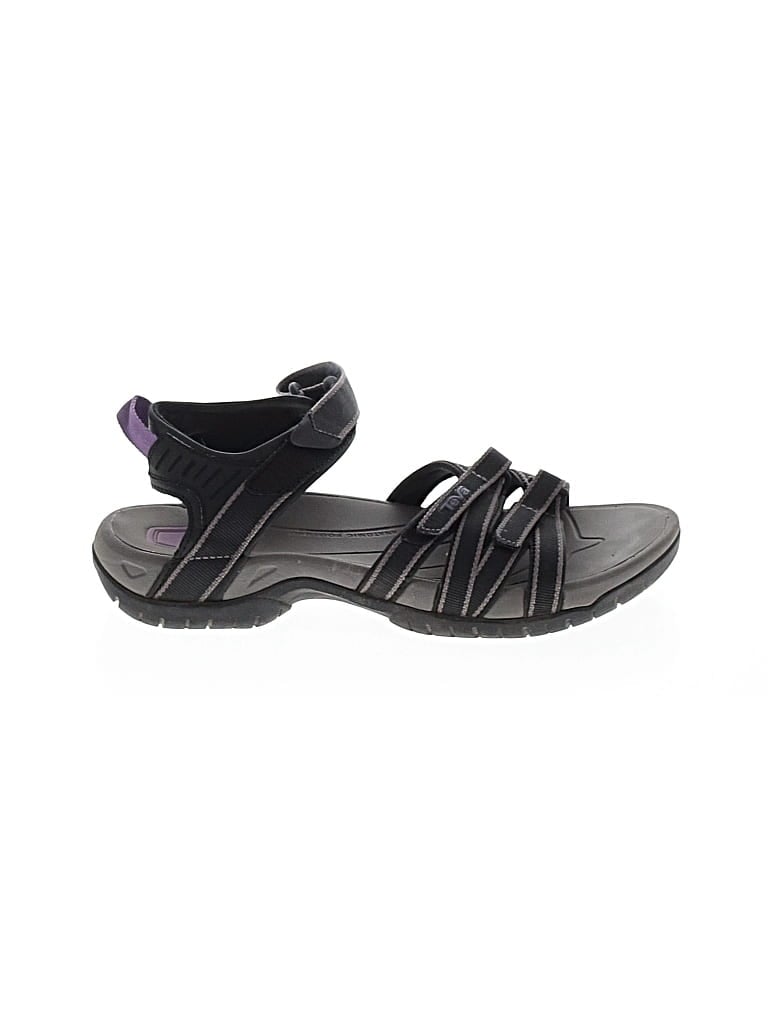 Pre-owned Teva Sandals In Black