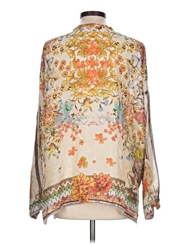 Johnny Was Long Sleeve Silk Top (view 2)