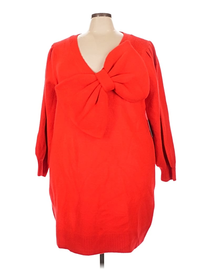 Pre-owned Eloquii Pullover Sweater In Red