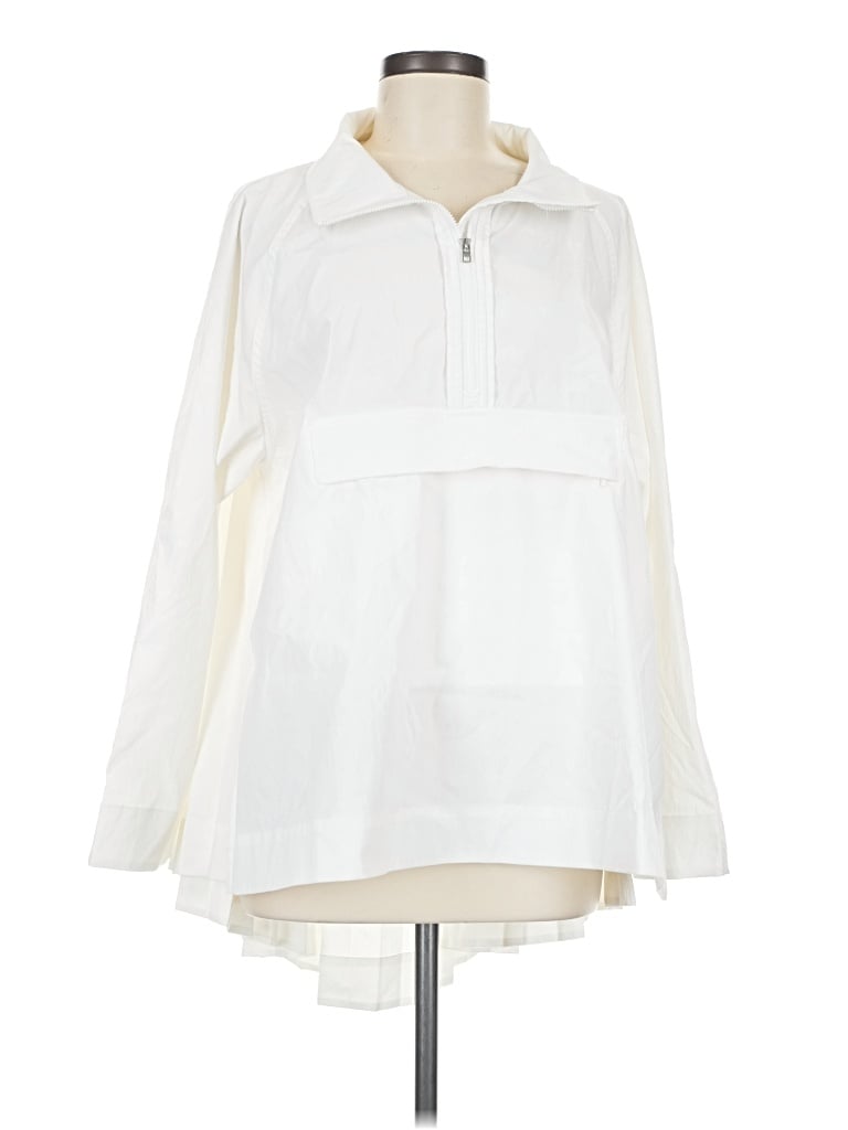 Pre-owned Athleta Poncho In White