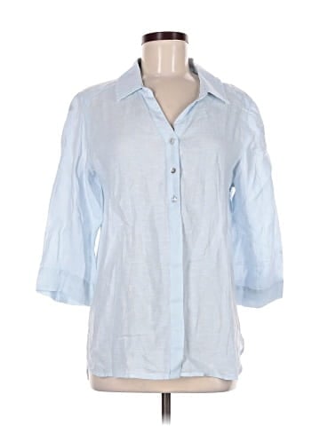 Chico's 3/4 Sleeve Button-Down Shirt (view 1)