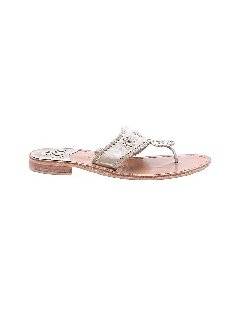 Pre-owned Jack Rogers Sandals In Silver