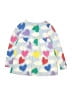 Mini Boden 100% Cotton Hearts Silver Dress Size 7 - 8 - photo 2