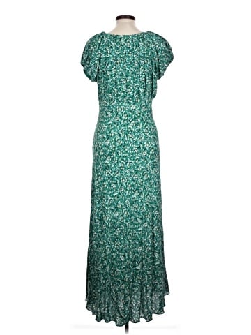 Madewell Ruched Scoopneck Midi Dress in Floral (view 2)