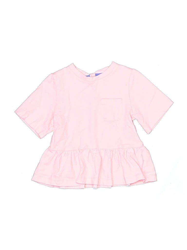 Pre-owned Mini Boden Kids' Short Sleeve T-shirt In Pink