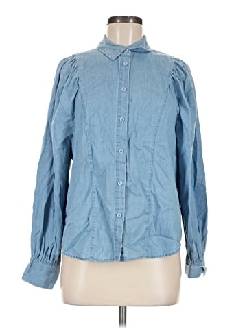 Who What Wear Long Sleeve Button-Down Shirt (view 1)