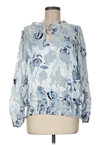 White House Black Market 3/4 Sleeve Blouse (view 1)