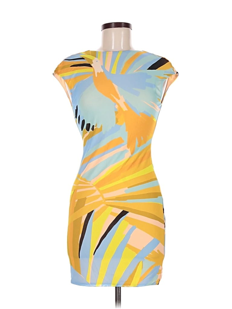 Pre-owned Afrm Cocktail Dress In Yellow