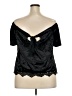 No Comment Black Short Sleeve Top Size 2X - photo 2