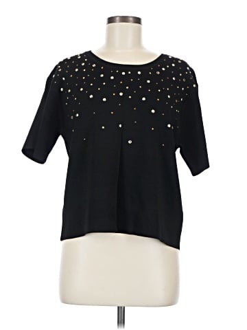 Karl Lagerfeld Paris Short Sleeve Top (view 1)