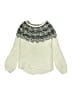 Justice Chevron-herringbone Ivory Pullover Sweater Size 10 - photo 1