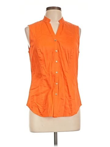 Eccoci Sleeveless Button-Down Shirt (view 1)