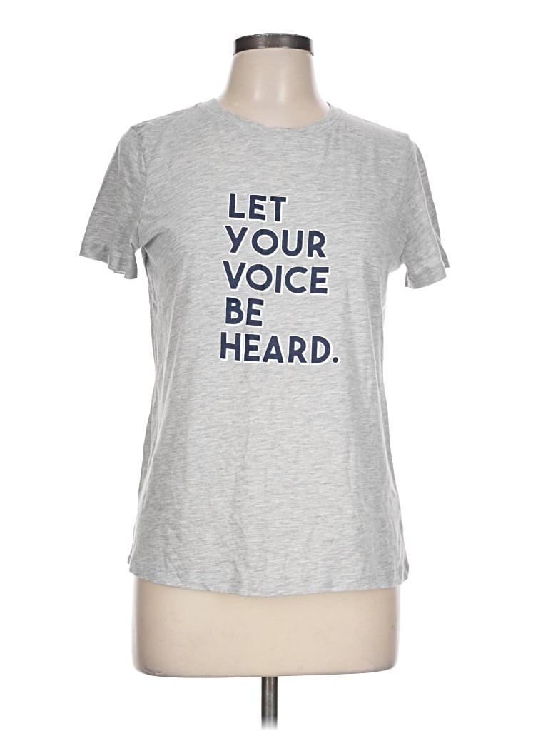 Pre-owned 1901 Short Sleeve T-shirt In Gray