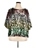 Skies Are Blue Silver 3/4 Sleeve Blouse Size 2X - photo 1