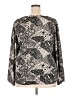 Cato Print Gray Long Sleeve Blouse Size 18 - photo 2