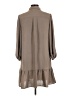 Max Studio 100% Polyester Tan Casual Dress Size L - photo 2