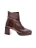 Jonak 100% Leather Brown Ankle Boots Size EU 38 - photo 1