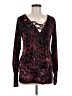 Venus Burgundy Long Sleeve Blouse Size M - photo 1