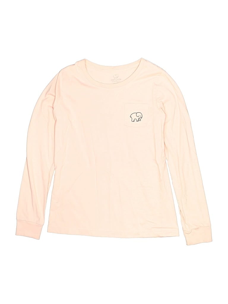 Pre-owned Ivory Ella Kids' Long Sleeve T-shirt In Pink