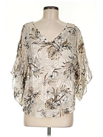 White House Black Market 3/4 Sleeve Blouse (view 1)