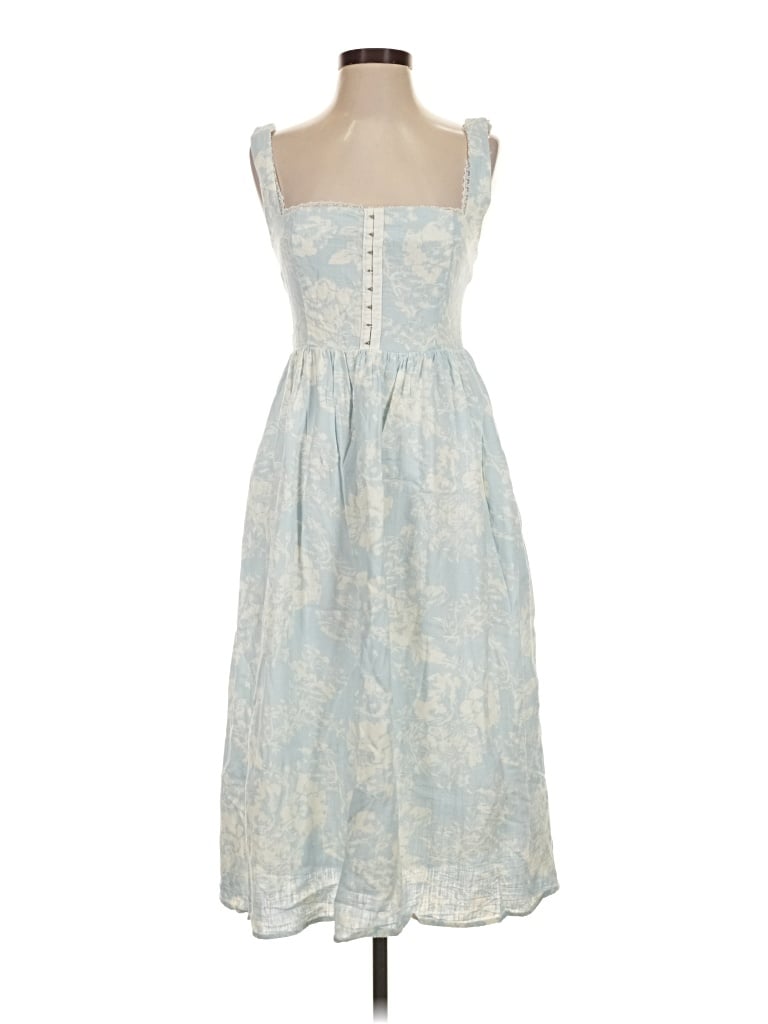 Pre-owned Opt Casual Dress In Blue