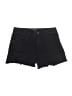 Just Black Solid Black Denim Shorts Size 26 waist - photo 1