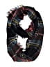Unbranded Plaid Black Scarf One size - photo 1