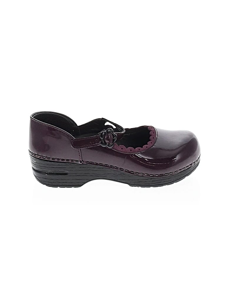 Pre-owned Dansko Kids' Clogs In Burgundy