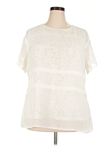 City Chic Short Sleeve Blouse (view 1)