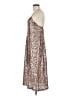 Zara Basic Metallic Silver Gold Cocktail Dress Size M - photo 5