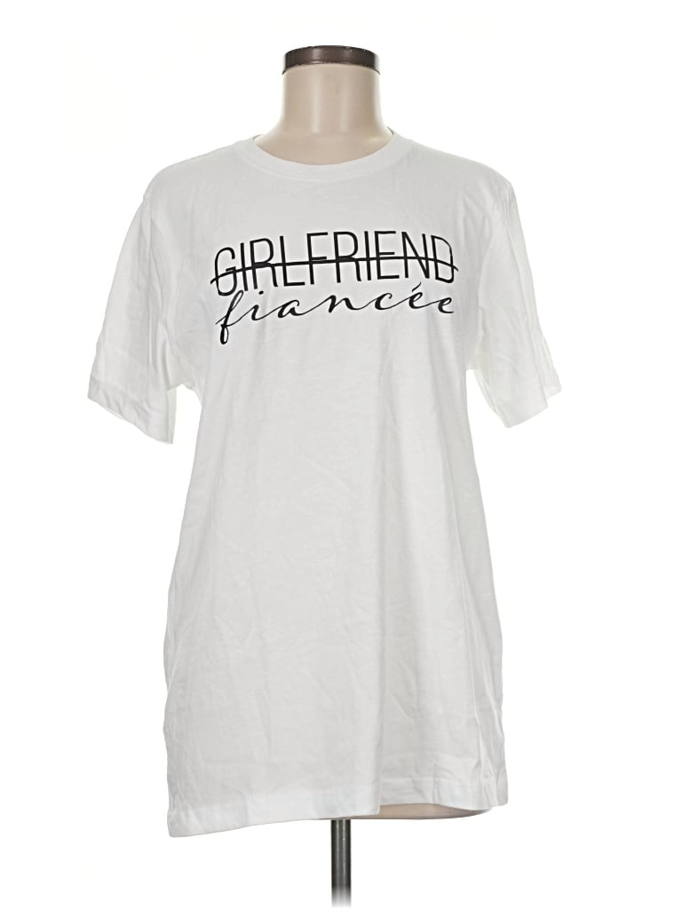 Pre-owned Bella+canvas Short Sleeve T-shirt In White