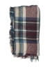 Unbranded Plaid Burgundy Scarf One size - photo 2
